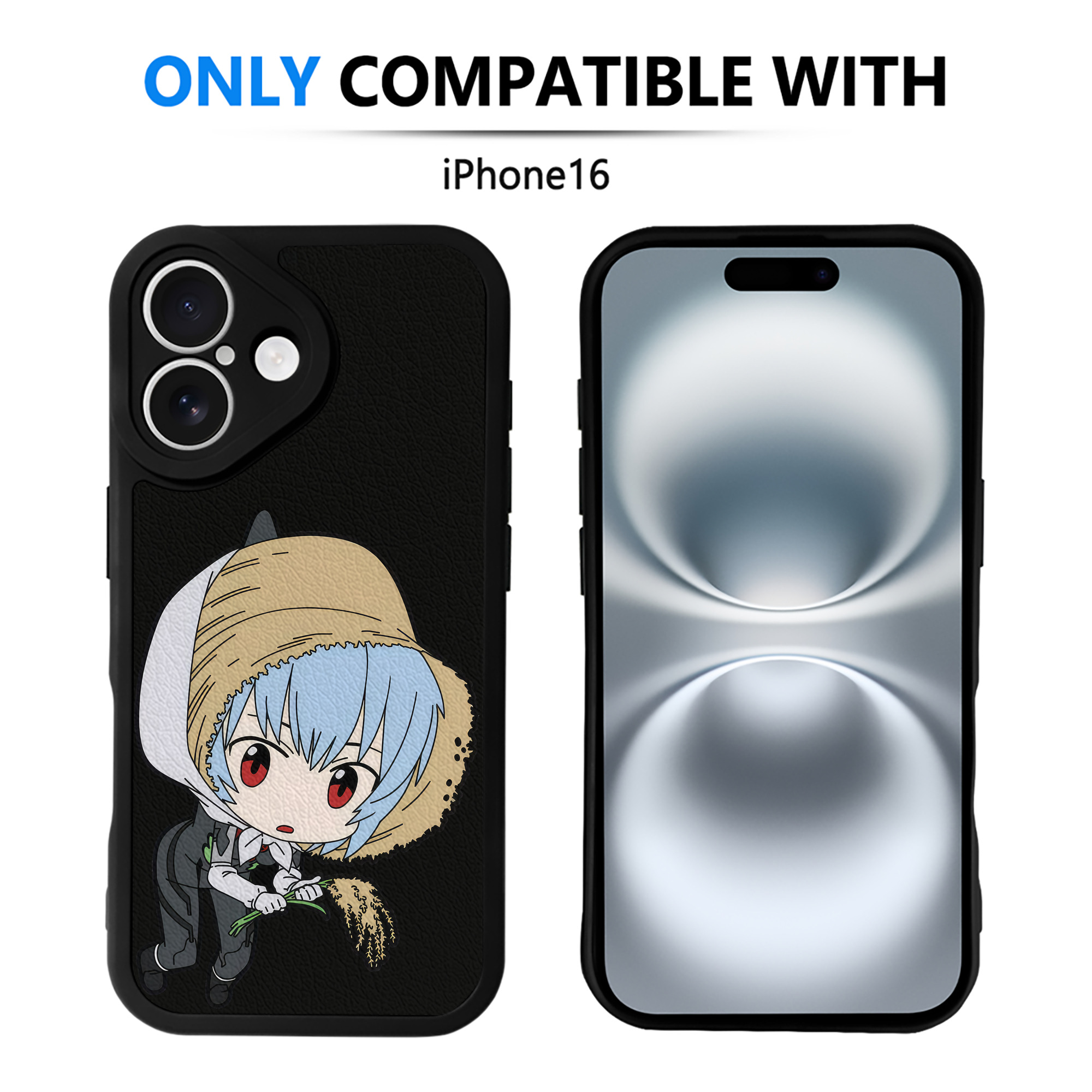 （画像用） EVA 新世紀エヴァンゲリオン 【iPhone 16シリーズ対応】シリコンスマホケース（レザー調） 材質：シリコン
